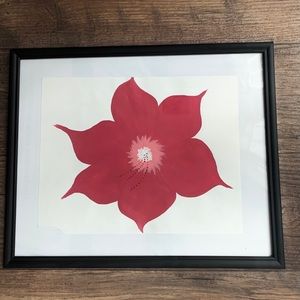 Pink flower painting